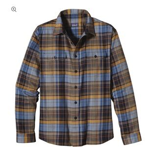 XXL - Patagonia Buckshot Shirt - Lightweight Cotton Blend - Prussian Blue - Used